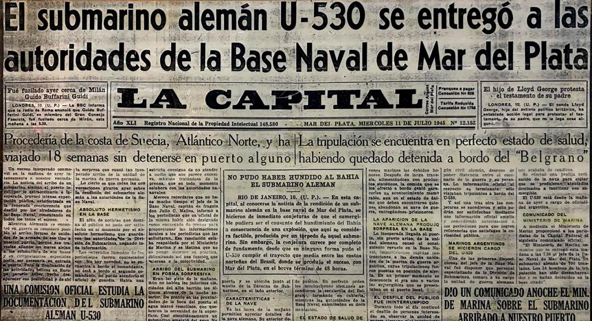 diario la capital u boot 11 de julio 1945