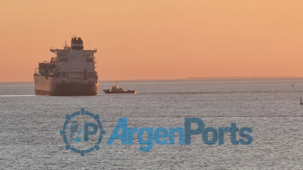 Mirá las fotos del buque varado que paralizó por horas el comercio exterior argentino