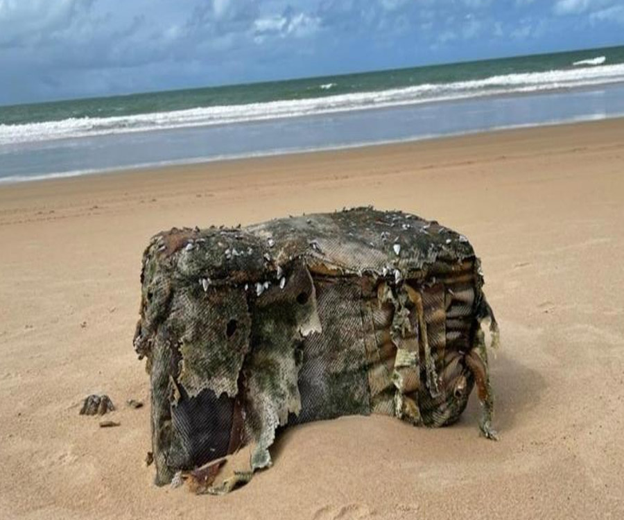 Las "misteriosas cajas" de un barco nazi hundido que aparecen en las costas de Brasil