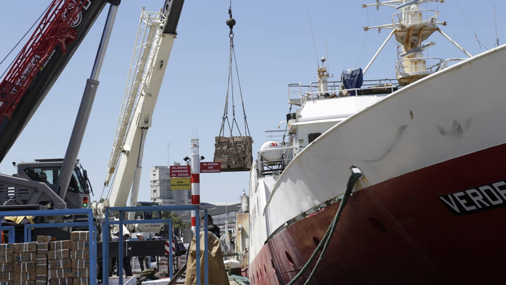 El puerto de Bahía Blanca duplica las descargas de pescado