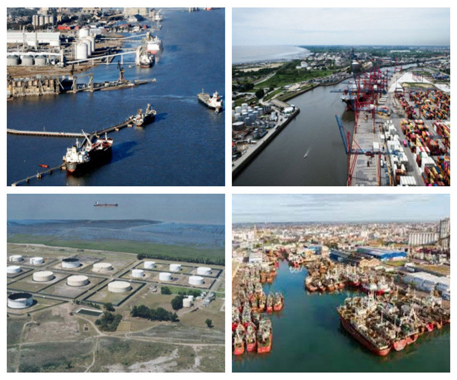 Los puertos de Bahía Blanca y Rosales, al tope en cargas a granel y Dock Sud en contenedores