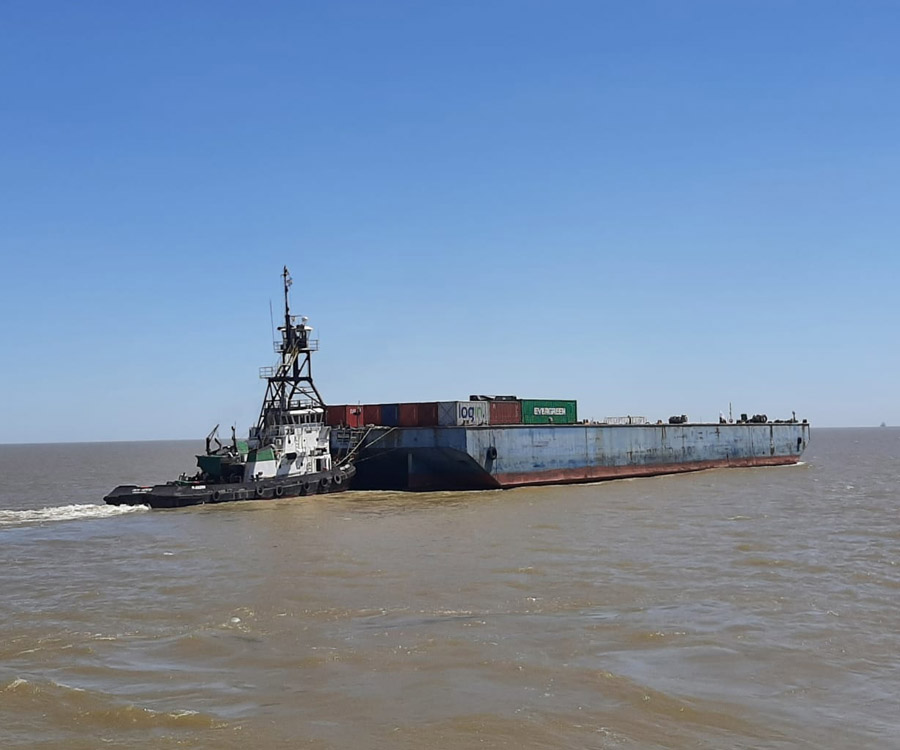 Se inició el servicio de barcazas con contenedores entre Santa Fe y La Plata