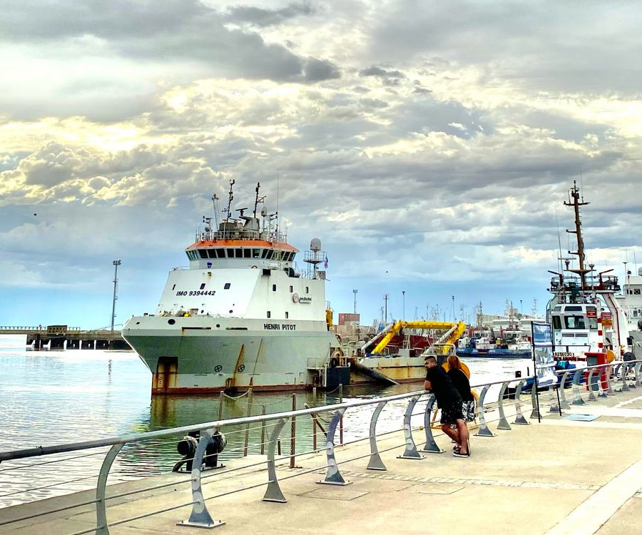 Satisfacción en el puerto de Bahía Blanca por el resultado de los  3 pies de sobredragado