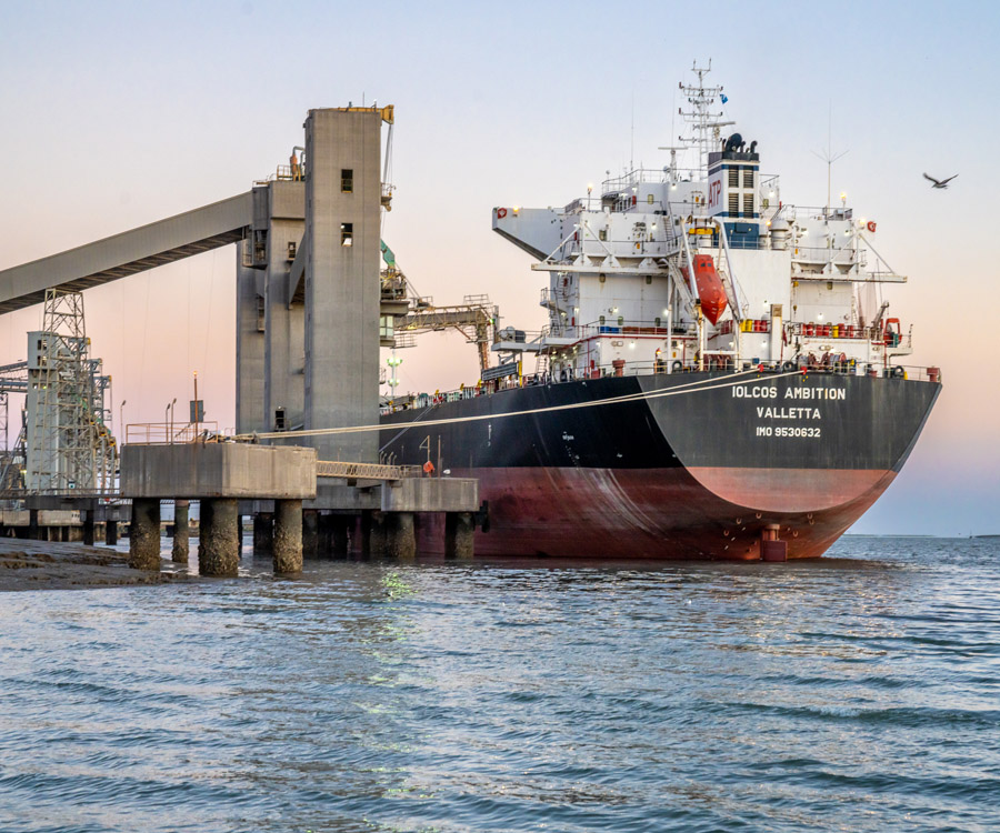 Sigue la descarga de cereal en el puerto de Bahía Blanca para cerrar un año récord
