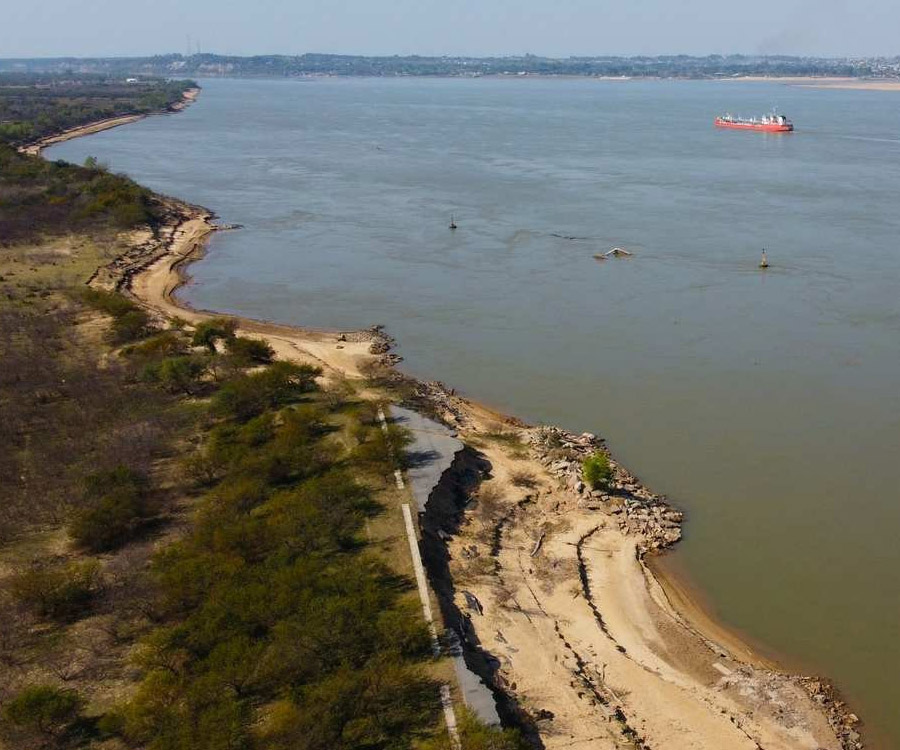 En los últimos 10 días el río Paraná bajó más de medio metro en Santa Fe