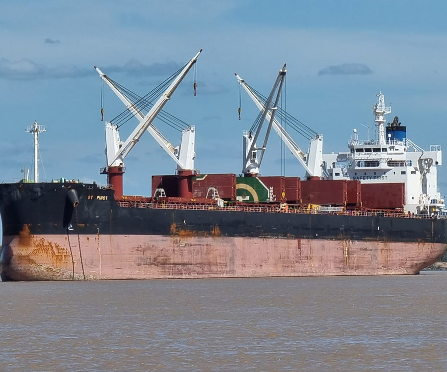 Fuerte aumento de los embarques de trigo por los puertos argentinos