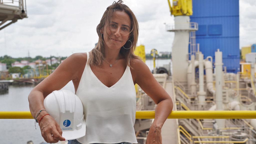 Carla Monrabal cumple dos años de gestión al frente del Puerto Dock Sud
