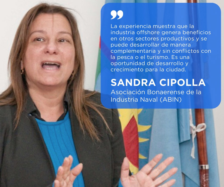 Audiencia pública: Sandra Cipolla fundamentó el apoyo de la ABIN a la actividad offshore
