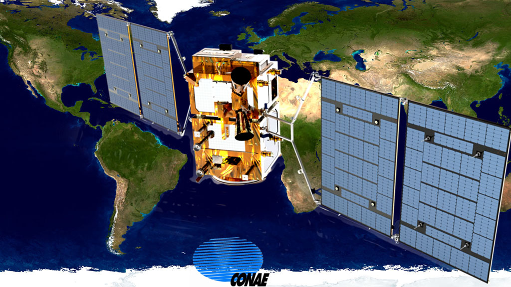 Avanza la fabricación del satélite "SABIA-MAR" en la sede del Invap, en Bariloche
