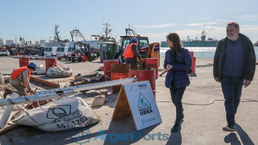 Mar del Plata: Raverta y Felizia recorrieron los avances en las obras del puerto