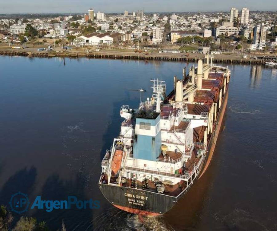Nueva exportación desde los muelles de Concepción del Uruguay