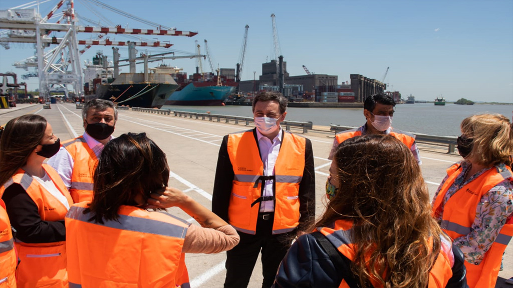 Diputados nacionales del Frente de Todos visitaron el puerto de Buenos Aires