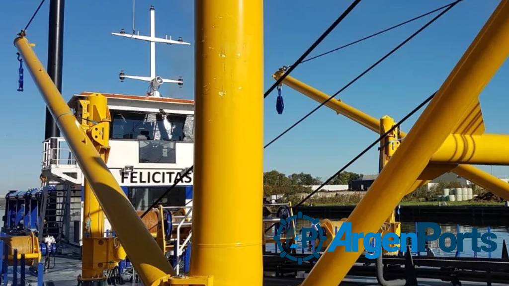 This is Felicitas, the dredger built by Damen for an Argentine company