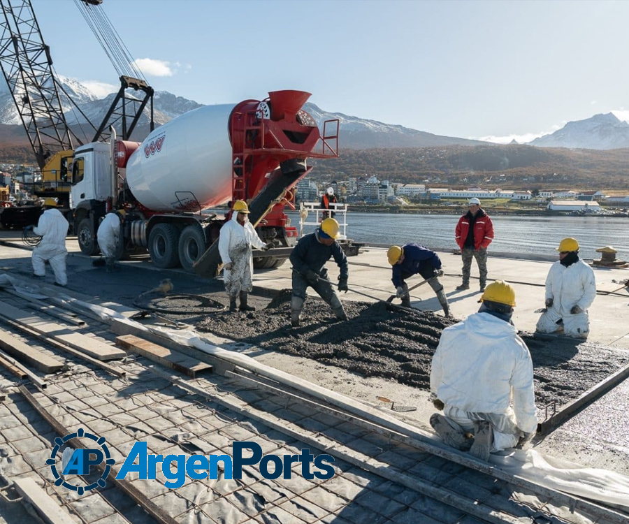 Puerto de Ushuaia: proyectan sumar metros a la actual obra de ampliación