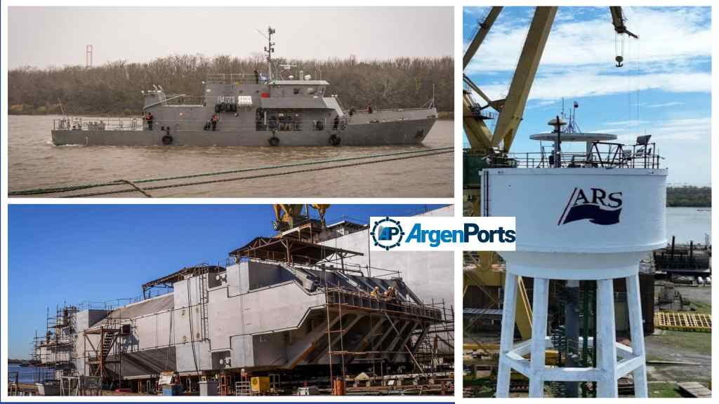 Astillero Río Santiago entregará a la Armada dos embarcaciones y una compuerta