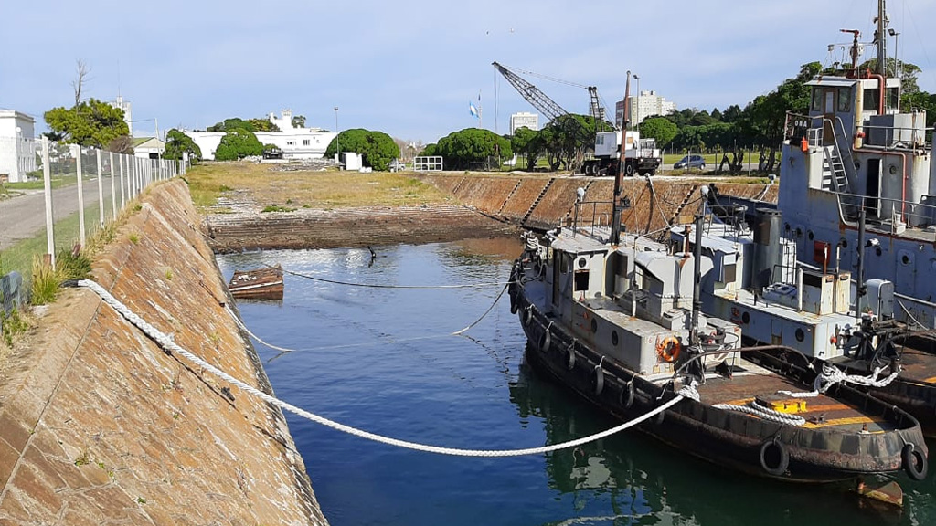 Aporte técnico de tres astilleros para adecuar el varadero de la Base Naval Mar del Plata