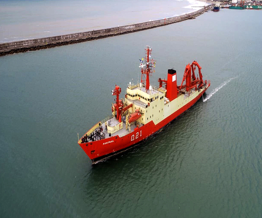 Video: el buque oceanográfico ARA “Austral” zarpó rumbo a la Base Naval Puerto Belgrano